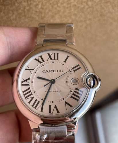 Cartier Blue Balloon series popular mechanical automatic men's watch, 42.1mm ove