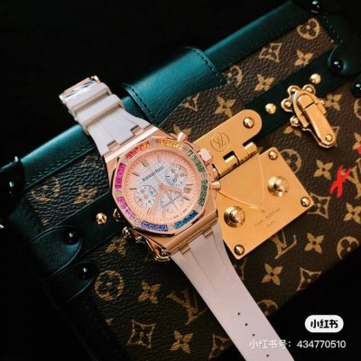 zpfrainbow Bezel Popular Modelap Audemars Piguet 37Mm Royal Oak Offshore Chro