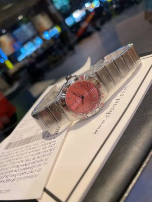 The new 2018 Omega Constellation series watch with a brand-new colored dial inje