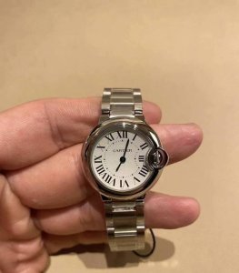 Cartier Ballon Bleu series quartz movement waterproof minimalist women's watch,