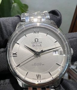 Omega De Ville Series Stainless Steel Bracelet Automatic Mechanical Men's Watch